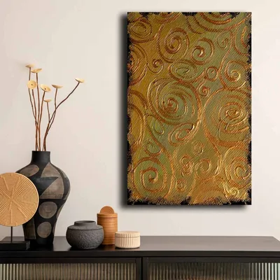 Produktbild von Wallity, 4570GSC-019, Dekorative Leinwandmalerei, Mehrfarbig, 100 % LEINWAND, 45 x 70 cm