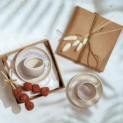 Immagine prodotto di Perlemor Sand Espressotasse 85 x 66 x 47 mm, 60 ml | like. by Villeroy & Boch | Premium Porcelain | Germany | Art.-Nr. 1951721420 | EAN 4003686410824