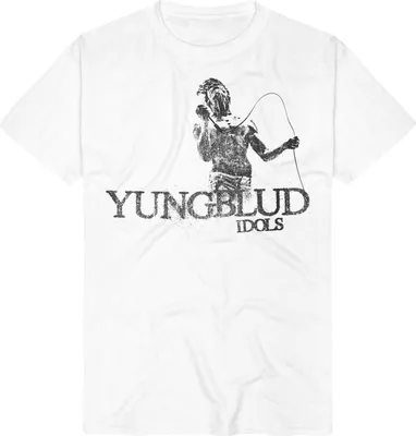 Produktbild von Yungblud T-Shirt Herren Idols Microphone weiß Band-Merch, Bands 100% Baumwolle XL