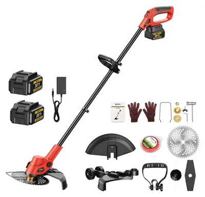 Zdjęcie produktu dla Accu Grastrimmer - Kosiarka do trawy - Kosiarka do krzewów - Trymer do trawy - Trymer akumulatorowy - Teleskopowy - Składany