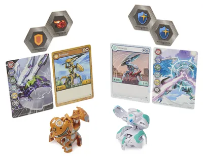 Produktbild von Bakugan Baku-Tin, Metall-Aufbewahrungsbox mit 2 Überraschungs-Bällen, unterschiedliche Varianten, Wurfkreisel, 6 Jahr(e)