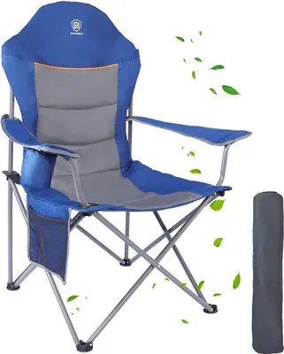 Productafbeelding van Famanu campingstoel, inklapbaar - extra groot, met bekerhouder