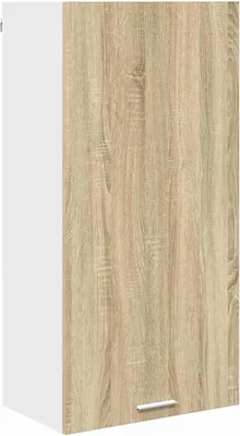 Zdjęcie produktu dla vidaXL Szafka ścienna z drzwiczkami dąb sonoma i biały 50 x 31 x 100 cm