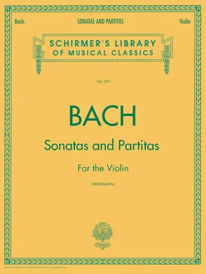 Obrázok produktu pre Bach - Sonatas and Partitas Violin Solo Sheet Music Schirmer Library of Classics Vol. 221 Unaccompanied Violin Works