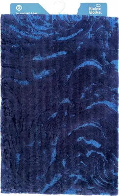 Produktbild von Kleine Wolke Badezimmer Teppich, Badteppich Everglades 90x60cm, Dunkelblau - Nr.: 4091789519