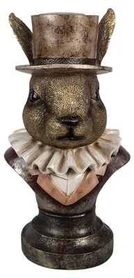 Produktbild von Clayre & Eef Figur Kaninchen 35 cm Goldfarbig Polyresin