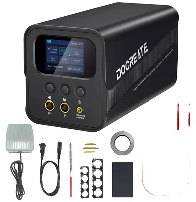 Obrázek produktu pro Bodová svářečka na baterie, inteligentní LCD displej, vysoký výkon, zástrčka pro EU
