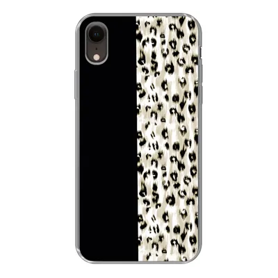 Produktbild von MuchoWow® Handyhülle Schutzhülle Hülle für iPhone XR Pantherdruck - Pelz - Tier Silikon Softcase Handy Hülle - Schutzdeckel
