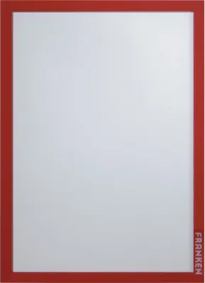 Immagine prodotto di FRANKEN AR14012? FRANKEN Magnetrahmen selbstklebend PRO rot A4, 2 St.