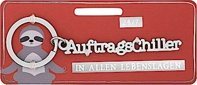 Produktbild von Sheepworld, Gruss und Co - 47761 - Schlüsselanhänger, Auftragschiller, Metall, Größe mit Schlüsselring: 9,6cm x 3cm, Farbe: Silber
