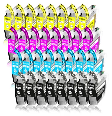 Produktbild von 32er Pack Druckerpatronen LC3213 kompatibel mit MFC-J491 J491DW