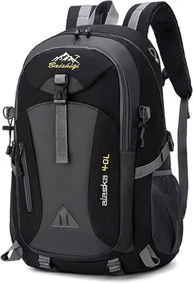 Produktbild von PolkaHome® Trekkingrucksack 40L Wasserabweisend mit Rückenbelüftung für Wandern Reisen Camping