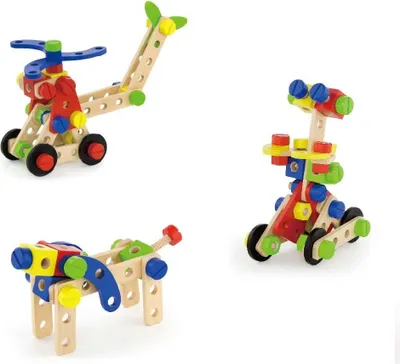 Zdjęcie produktu dla Viga Zestaw klocków konstrukcyjnych 68 elementów Montessori