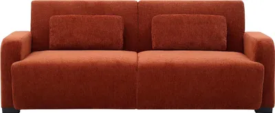 Produktbild von 3-Sitzer Schlafsofa Clic-Clac - Chenille-Stoff - Terrakotta - LOMARIO