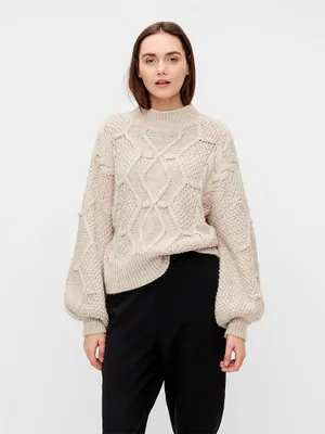 Produktbild von Object Kamma Cable Pullover Beige XS Frau Beige XS