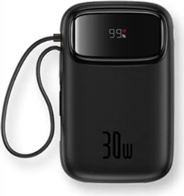 Obrázok produktu pre Baseus Qpow 2, 10000 mAh, Lítium polymér (lipo), Power Delivery 3.0, Quick Charge 3.0, 30 W, Čierna