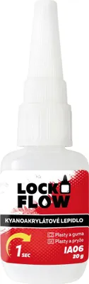 Obrázek produktu pro LOCKFLOW IA06 Vteřinové lepidlo na plasty a gumy - 20g