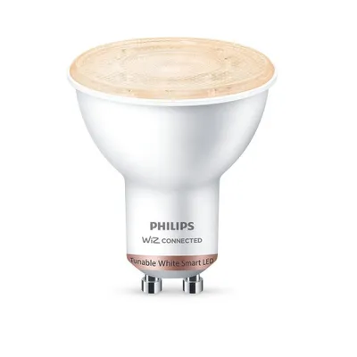 A Philips Wiz Connected smart LED light bulb.