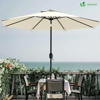 Produktbild von Knikbarer Sonnenschirm 270 cm Beige mit UV-Schutz