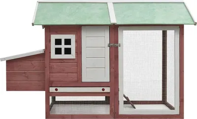 Obrázek produktu pro vidaXL Klec pro kuřata Mocha 170x81x110 cm Masivní dřevo borovice a jedle