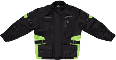 Produktbild von Modeka Tarex II  wasserdichte Kinder Motorrad Textiljacke, schwarz/gelb, 140
