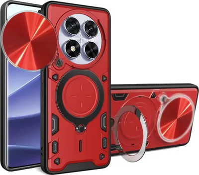 Produktbild von Techsuit CamGuard Pro Back Cover Hülle für Xiaomi Redmi Note 14 Pro / Xiaomi Poco X7 - Rot