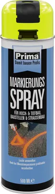 Produktbild von Prima Markierungsspray 500ml neongelb