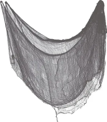 Produktbild von Schwarzes Halloween-Spinnennetz 76x228cm