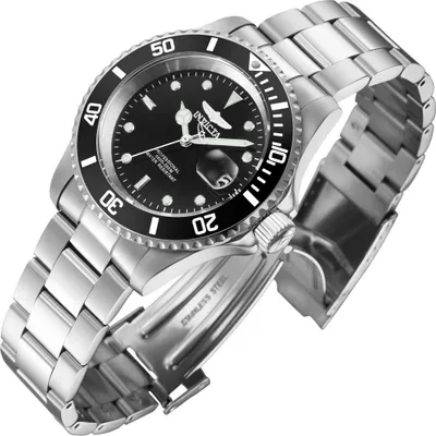 Produktbild von Invicta Pro Diver 26970 Herrenuhr - Quarzwerk - Edelstahl mit schwarzem Zifferblatt - 40 mm