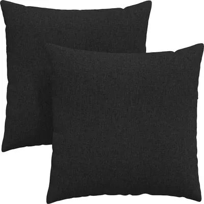 Immagine prodotto di vidaXL Cuscino per divano 2 pezzi Nero 60 x 60 cm Tessuto