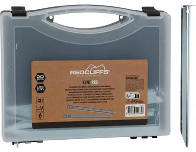 Produktbild von Redcliffs Zeltheringe Set - 20 Stück in praktischer Box für Camping