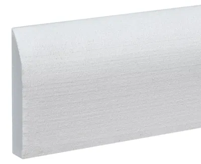 Zdjęcie produktu dla Listwa przypodłogowa z miękkim wykończeniem SK001 1 x 44 x 240 cm z tworzywa sztucznego w kolorze białym – Neuhofer