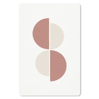 Produktbild von MuchoWow® Mauspad Mousepad Minimalismus - Abstrakt - Pastell 40x60 cm - Mousepads - Maus Mat - Pad - Mausunterlage - Schreibtisch Accesoire