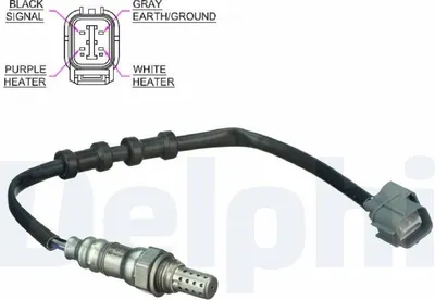 Produktbild von DELPHI Lambdasonde für HONDA CIVIC VI Hatchback (EJ, EK) Beheizt 389mm ES20322-12B1