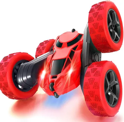 Produktbild von Doppelseitiges Stuntfahrzeug Ferngesteuertes RC Auto 4WD Stunt Car 2.4 GHz Allrad Offroader Elektrofahrzeug, Stuntauto 360°-Action, Geschenk für Kinde