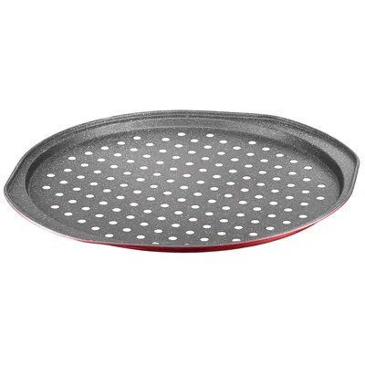 Produktbild von Plech na pizzu Plech na pizzu Plech na pečenie Plech do rúry Modrý kovový plech na pizzu Okrúhly 33,5 cm