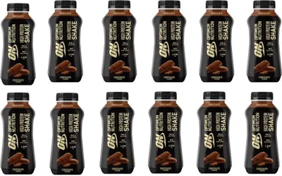 Produktbild von Optimum Nutrition High Protein Shake – 12 Flaschen a 500 ml Chocolate
