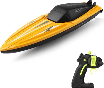 Produktbild von Ferngesteuertes Boot, 2,4 GHz wasserdichtes Hochgeschwindigkeitsschiff fuer Pools und Seen, Minispielzeug fuer Kinder, Erwachsene, Jungen und Maedchen
