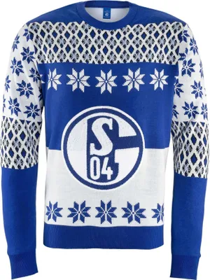 Produktbild von FC Schalke 04 S04 Sweatshirt Ugly Christmas Logo Gr. 4XL