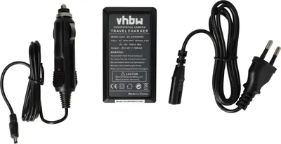 Produktbild von vhbw Ladegerät kompatibel mit Easypix VX600, VX6330 Kamera - Ladeschale, Kfz-Adapter Ladeanzeige