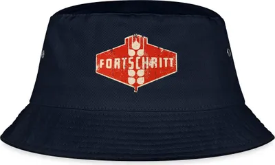 Produktbild von Spreadshirt DDR Fortschritt Traktor Landmaschine Fischerhut, S/M (Caps), Navy