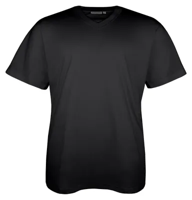 Produktbild von V-Ausschnitt schwarzes T-Shirt Lucky Star XXL
