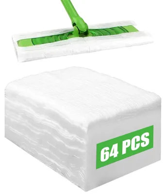 Image de Lot de 64 lingettes microfibres jetables pour un nettoyage rapide