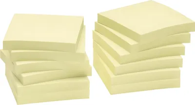 Produktbild von inFO Recycling Haftnotizen 5654-11BOX gelb 12 Blöcke