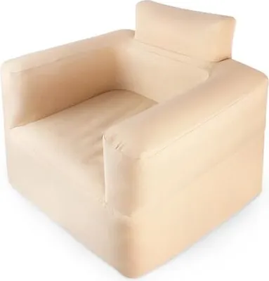 Obrázok produktu pre JOIEYOU Nafukovacia pohovka Air Sofa Camping 1 osoba Nafukovacia pohovka s opierkou chrbta a podrúčkami Air Lounge Sofa pre vonkajšie kempovanie Cestovanie Pláž, 97x78x75 cm