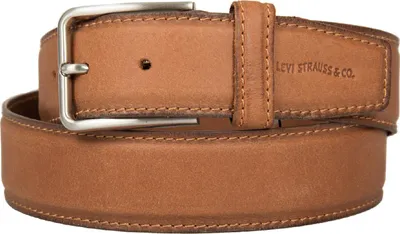 Immagine prodotto di Cintura uomo in pelle LEVI'S articolo 225280 HEAVY STITCH BOMBAY LEATHER altezza cm. 4, taglia 100 * cm.115 + fibbia cm.5 - tot cm.120, PELLE BOVINA - BOVINE LEATHER 100%