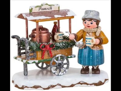 Produktbild von Winterkinder Punschwagen (8cm) von Hubrig Volkskunst