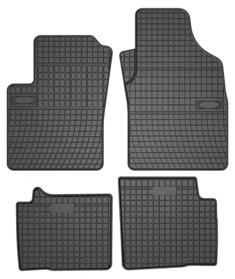 Zdjęcie produktu dla Dywaniki gumowe do Fiat 500 2020- (hatchback) – 4 szt., czarne, dopasowane
