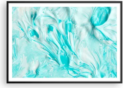 Produktbild von Gerahmtes Poster - Schwarzer Rahmen - Blume Abstraktion - 100x70 cm - Wand Bild - Wanddeko - Wandbilder - Kunstposter - Wandposter - Bilderrahmen - Bilder - Kunstdruck - Wandbild - P2BAA100x70-3827