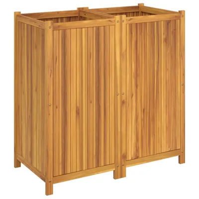 Produktbild von vidaXL Pflanzkübel mit Einlage 100x50x100 cm Massivholz Akazie